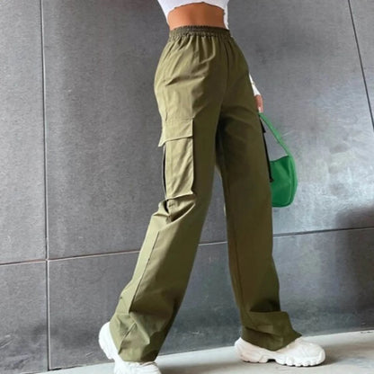 UrbanChic Mode Cargo Broek met Wijde Pijpen