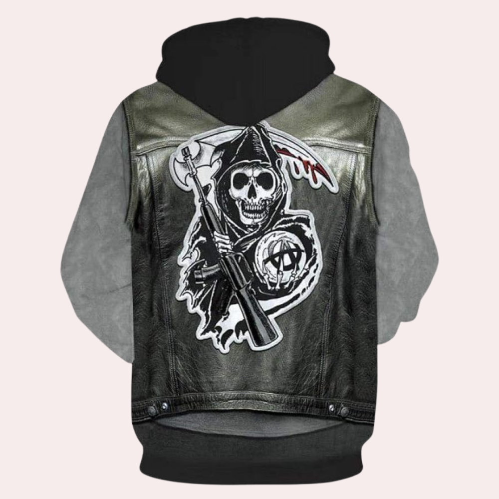 Heren Hoodie met Unieke Print Casual Kwaliteit