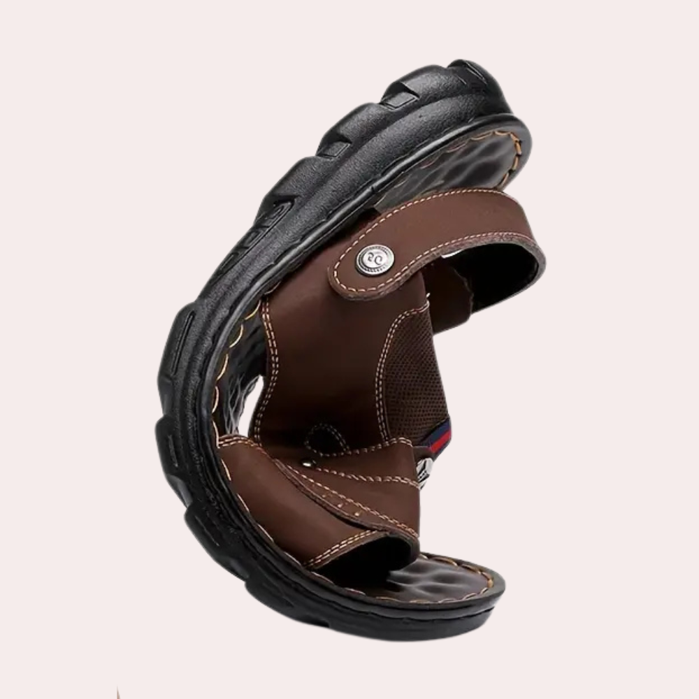 Leren Sandalen Heren Zomerklassieker Casual Stijl
