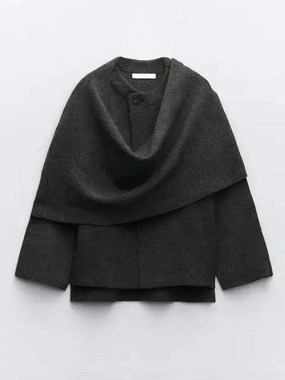 Elegante Cape Jas voor Dames - Tijdloos en Stijlvol