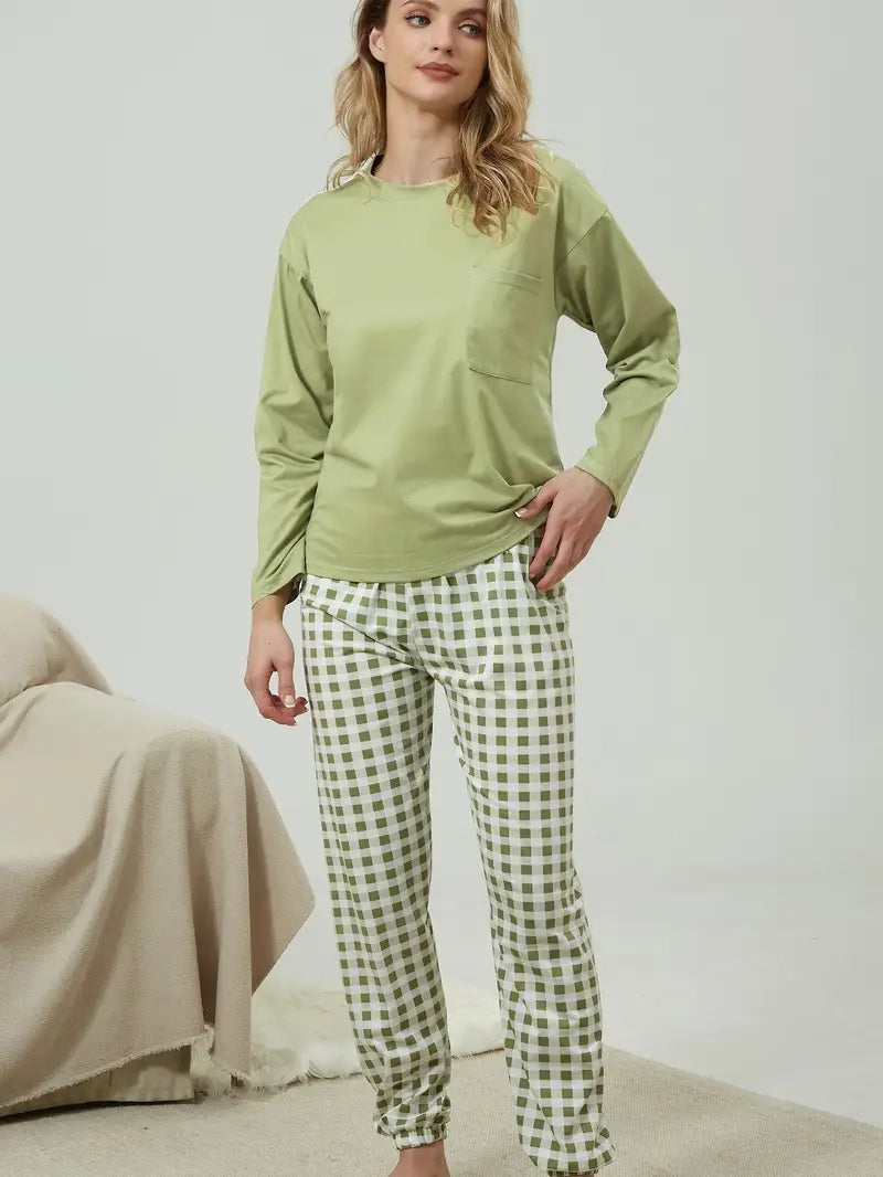 Zachte Pyjamaset voor Vrouwen Stijlvol Design - Mode Vibes