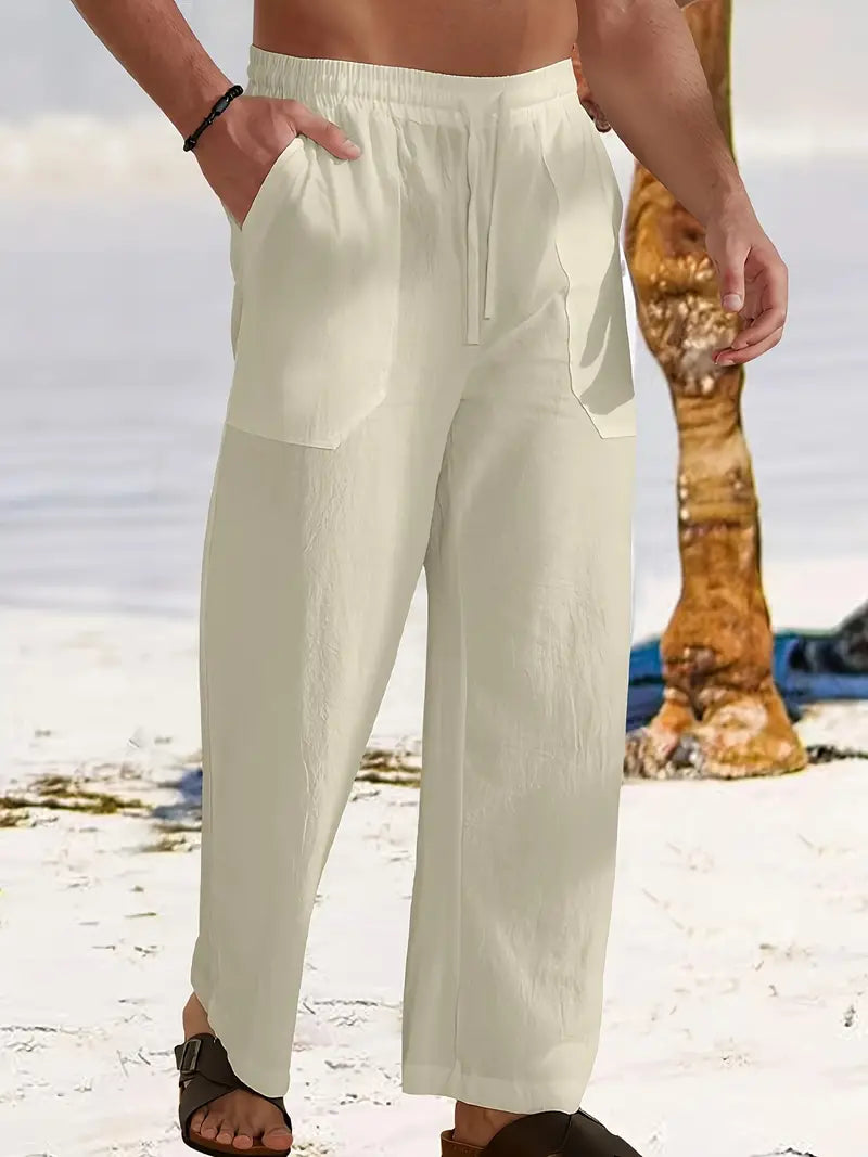 Linnen Herenbroek Casual Maes Zomerbroek Lichtgewicht