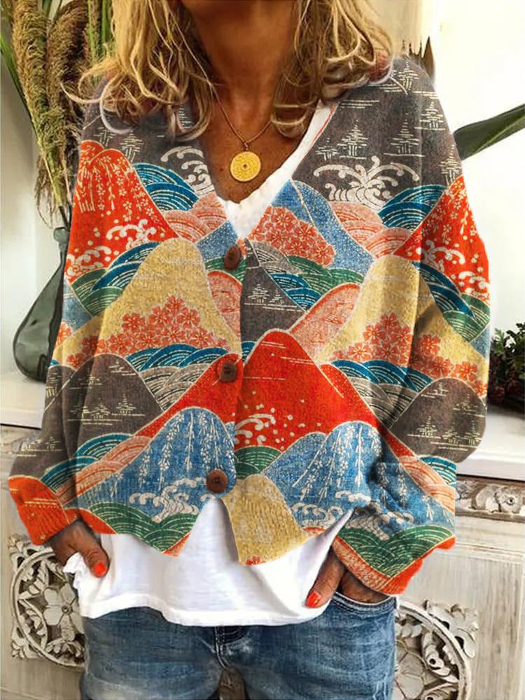 Damesvest Elegant met Unieke Print en Stijl
