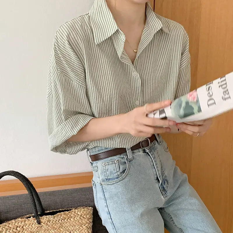 JeugdGlam Groene Chiffon Blouse