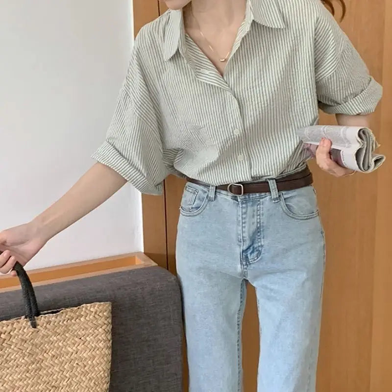 JeugdGlam Groene Chiffon Blouse