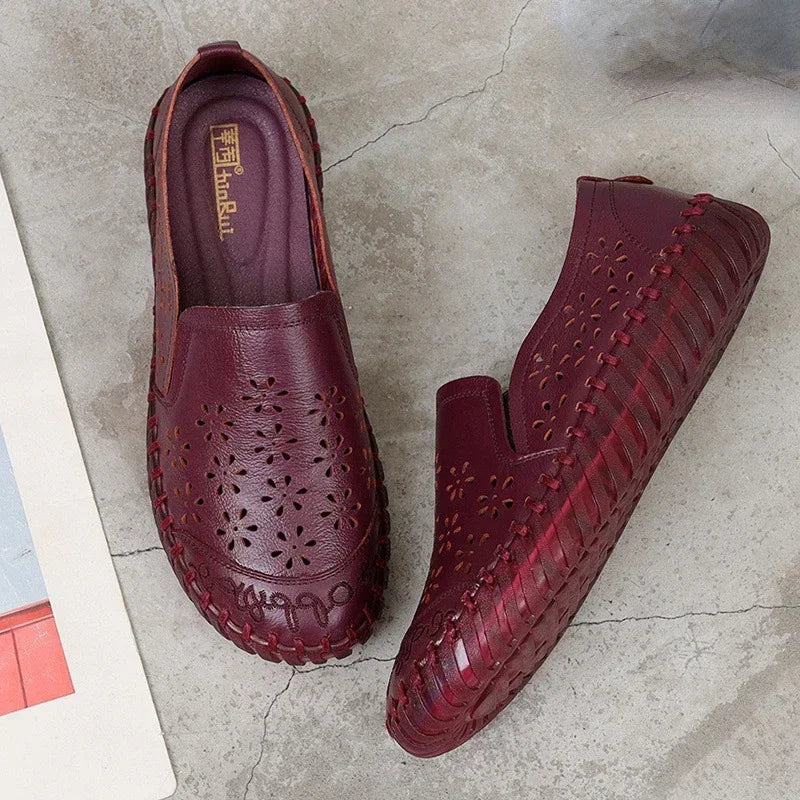 ElegantEase Zomer Echt Leren Loafers