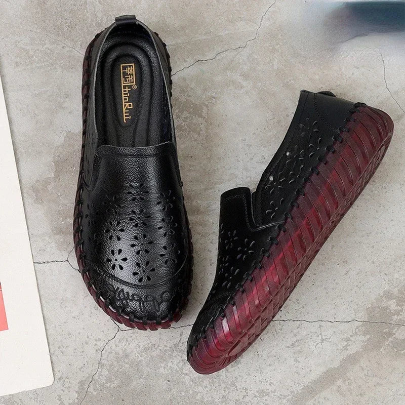 ElegantEase Zomer Echt Leren Loafers