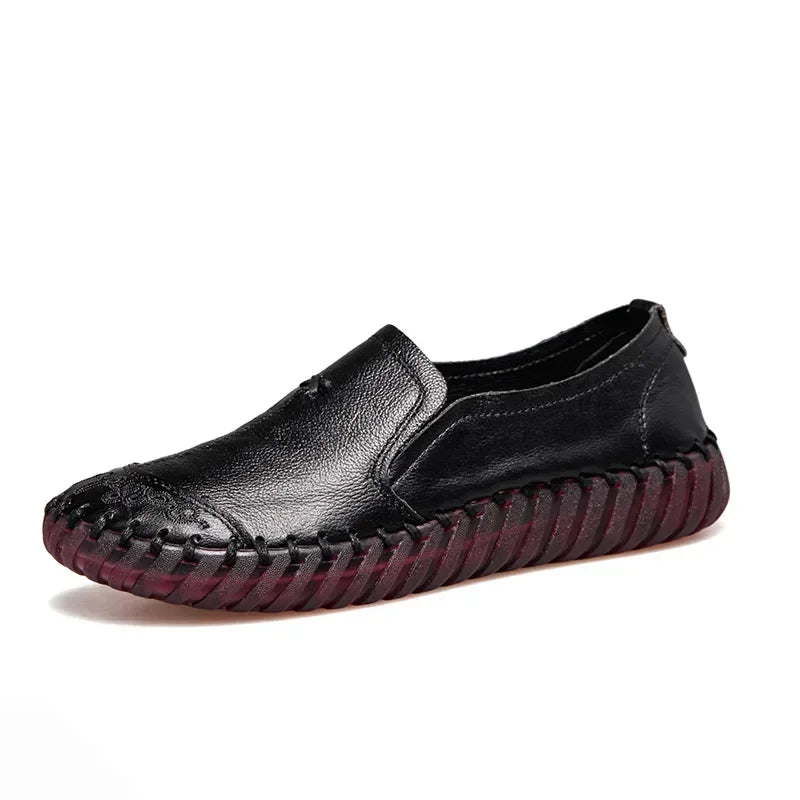 ElegantEase Zomer Echt Leren Loafers