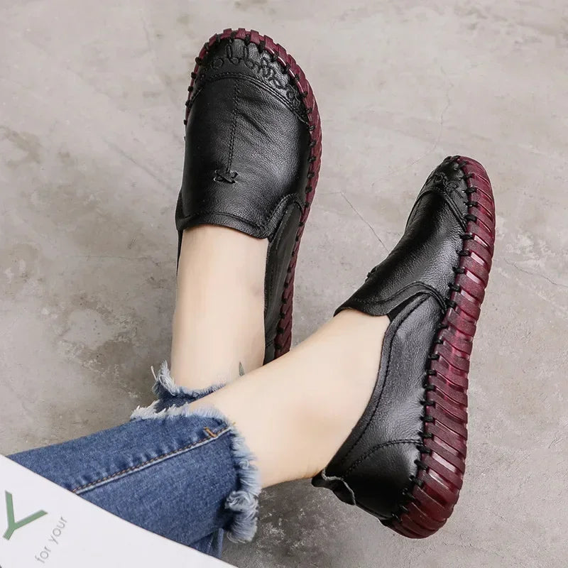 ElegantEase Zomer Echt Leren Loafers