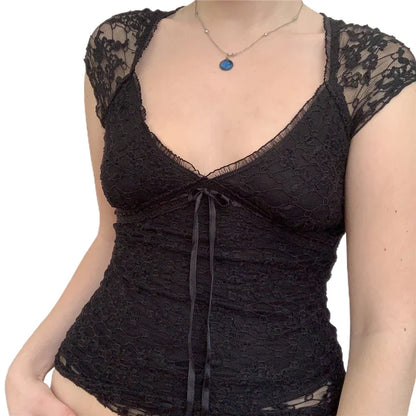 Zomerdromen Kanten Crop Top  Lolita Sweet