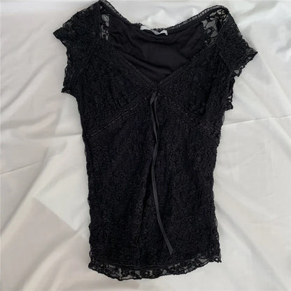 Zomerdromen Kanten Crop Top  Lolita Sweet