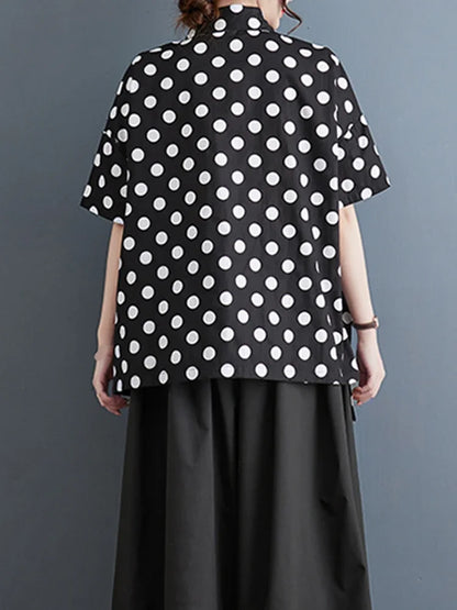 Dot Enkelborstels Shirt Zomer van Xquisite Apparel