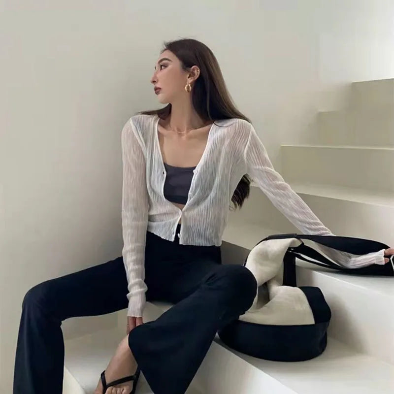 Zomerse Cardigan met Zonbescherming voor Vrouwen