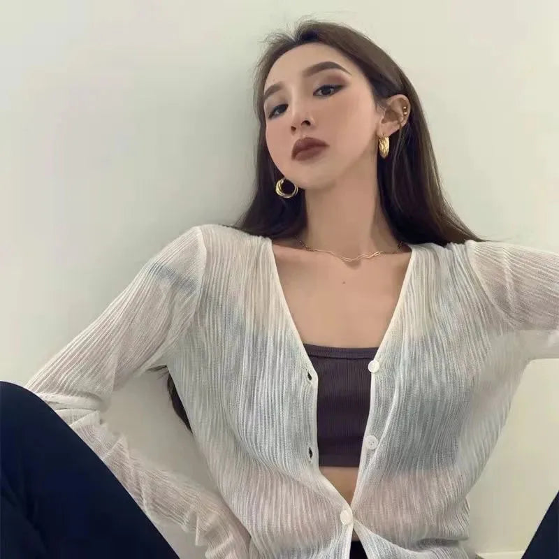 Zomerse Cardigan met Zonbescherming voor Vrouwen