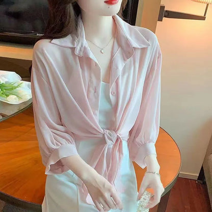 Zomerse Zonnebescherming Blouse van Stijlvol