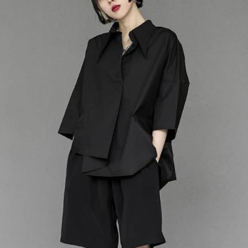 Gotische Chiffon Blouse voor Vrouwen