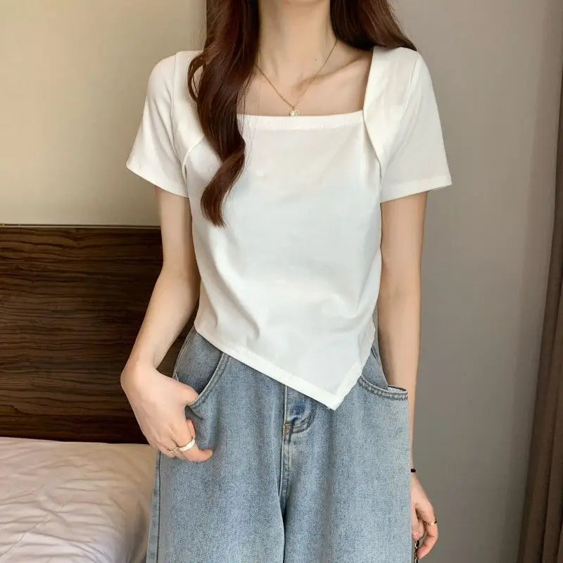 Zonnestraal Zomersexy Crop Top voor Vrouwen