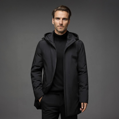 Giel™ Slim Fit Heren Winterjas met Afneembare Capuchon