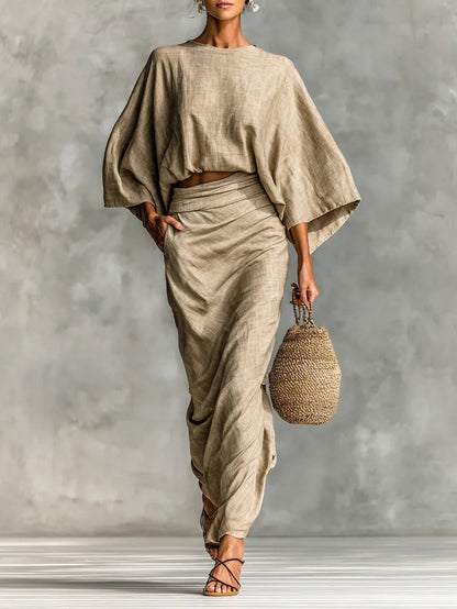 Dames Tweedelige Set en Rok Comfortabele Pasvorm - Mode Vibes
