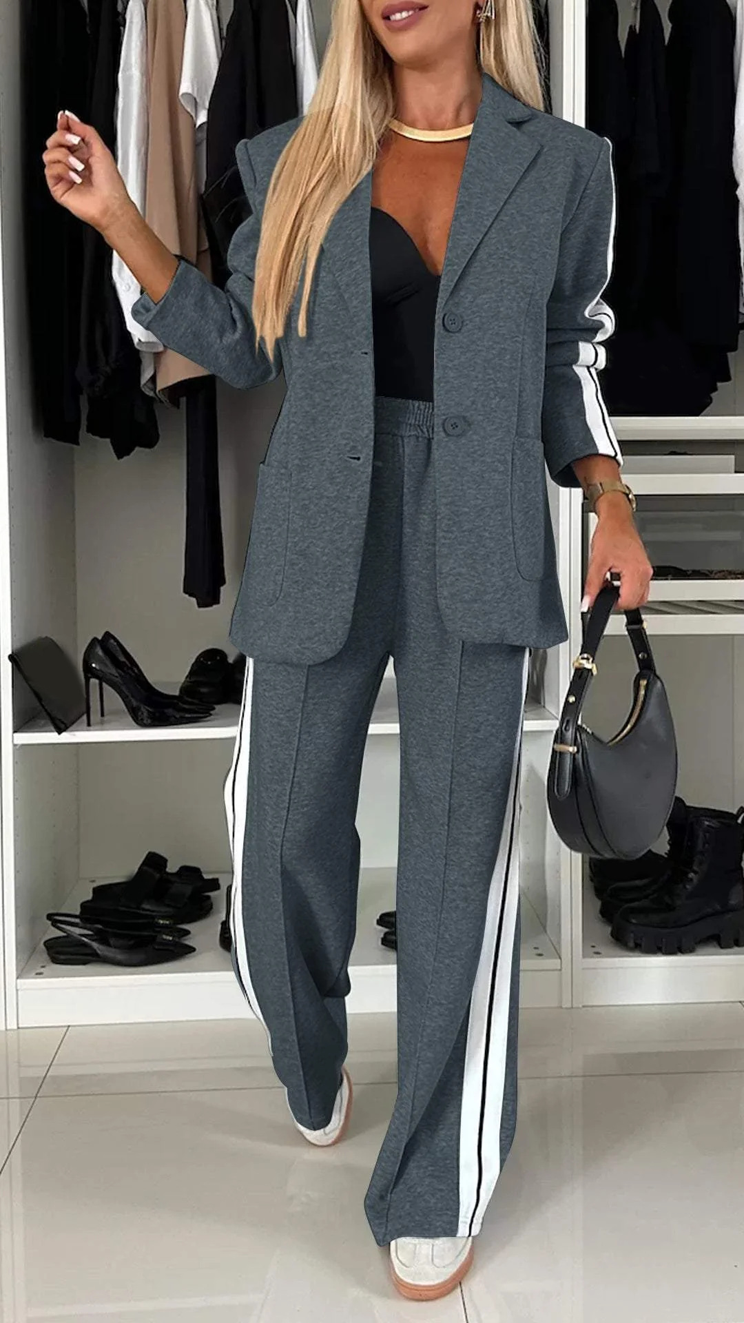 Luciana | Set due pezzi casual a righe