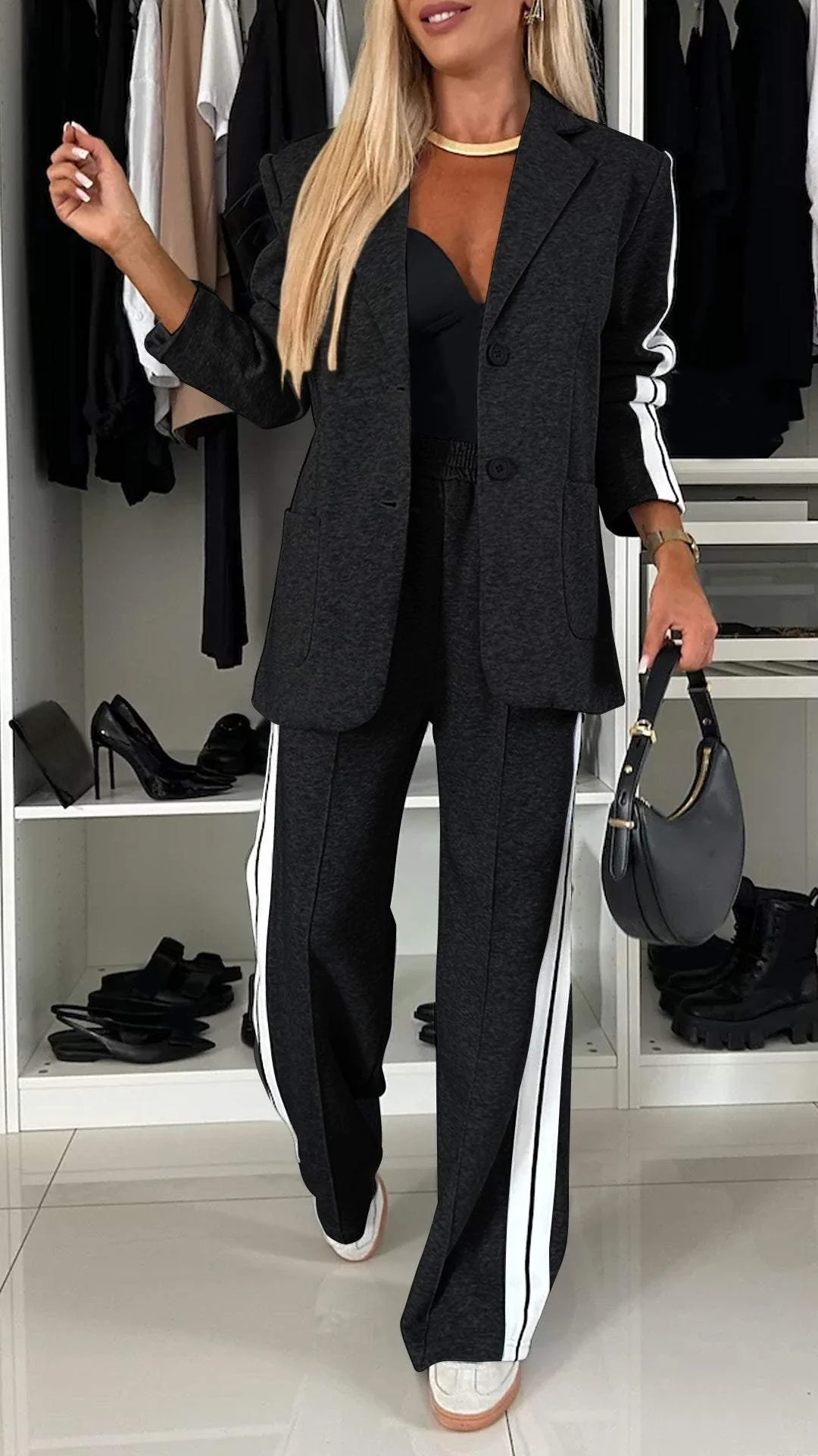 Luciana | Set due pezzi casual a righe