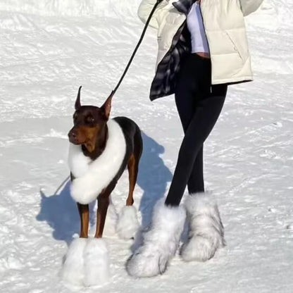 Dames Snowboots Pluizig Warm en Comfortabel