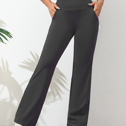Yogabroek Dames | Flared Legging | Elastische taille & zakken voor vrije beweging