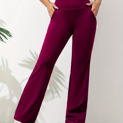 Yogabroek Dames | Flared Legging | Elastische taille & zakken voor vrije beweging