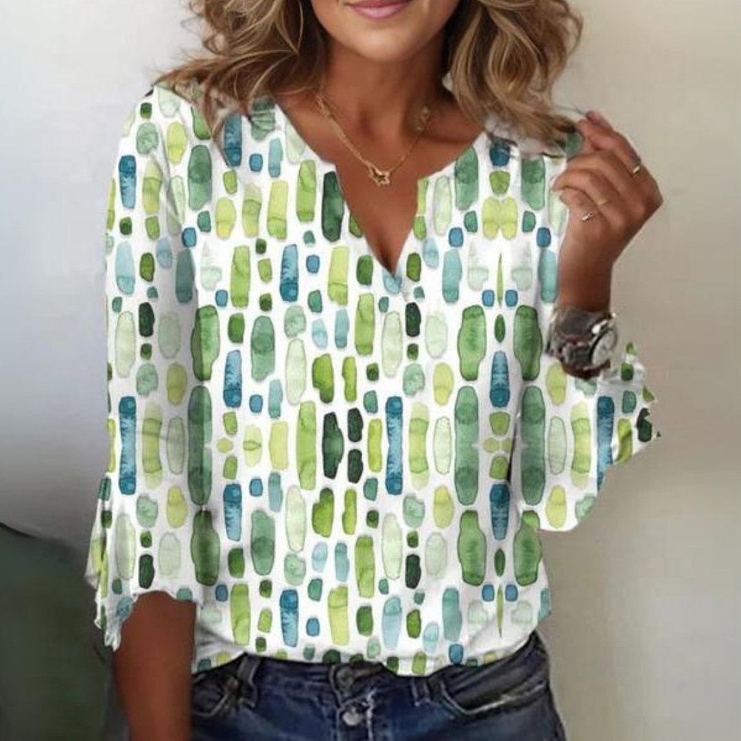Vrouwen Blouse V-Hals Luchtig en Comfortabel