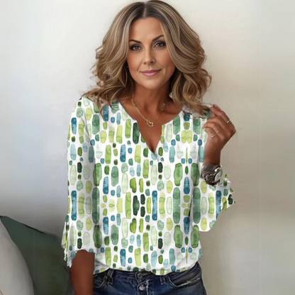 Vrouwen Blouse V-Hals Luchtig en Comfortabel - Mode Vibes