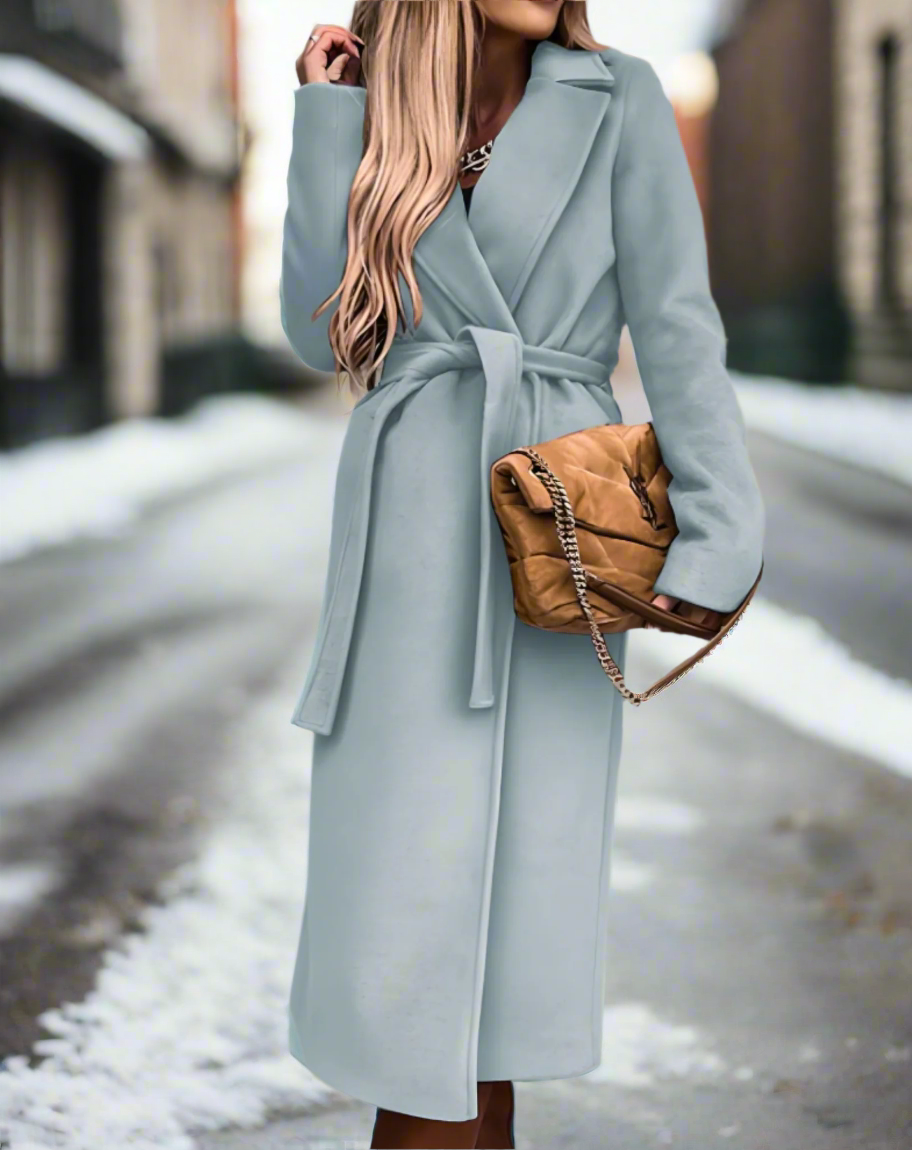 Dames Wintermantel Lange Elegante Warme Jas