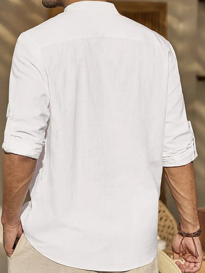 Casual Linnen Overhemd voor Mannen Zomer
