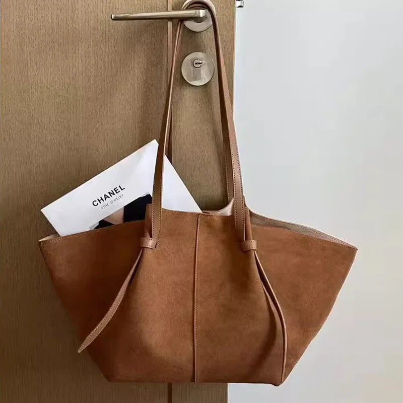 Vegan Suède Shopper Tas – Stijlvol, Ruim en Duurzaam