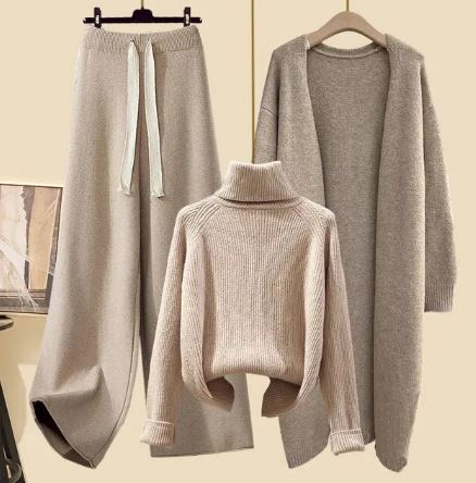 Luie Driedelige Set voor Dames Comfortabele Stijl - Mode Vibes
