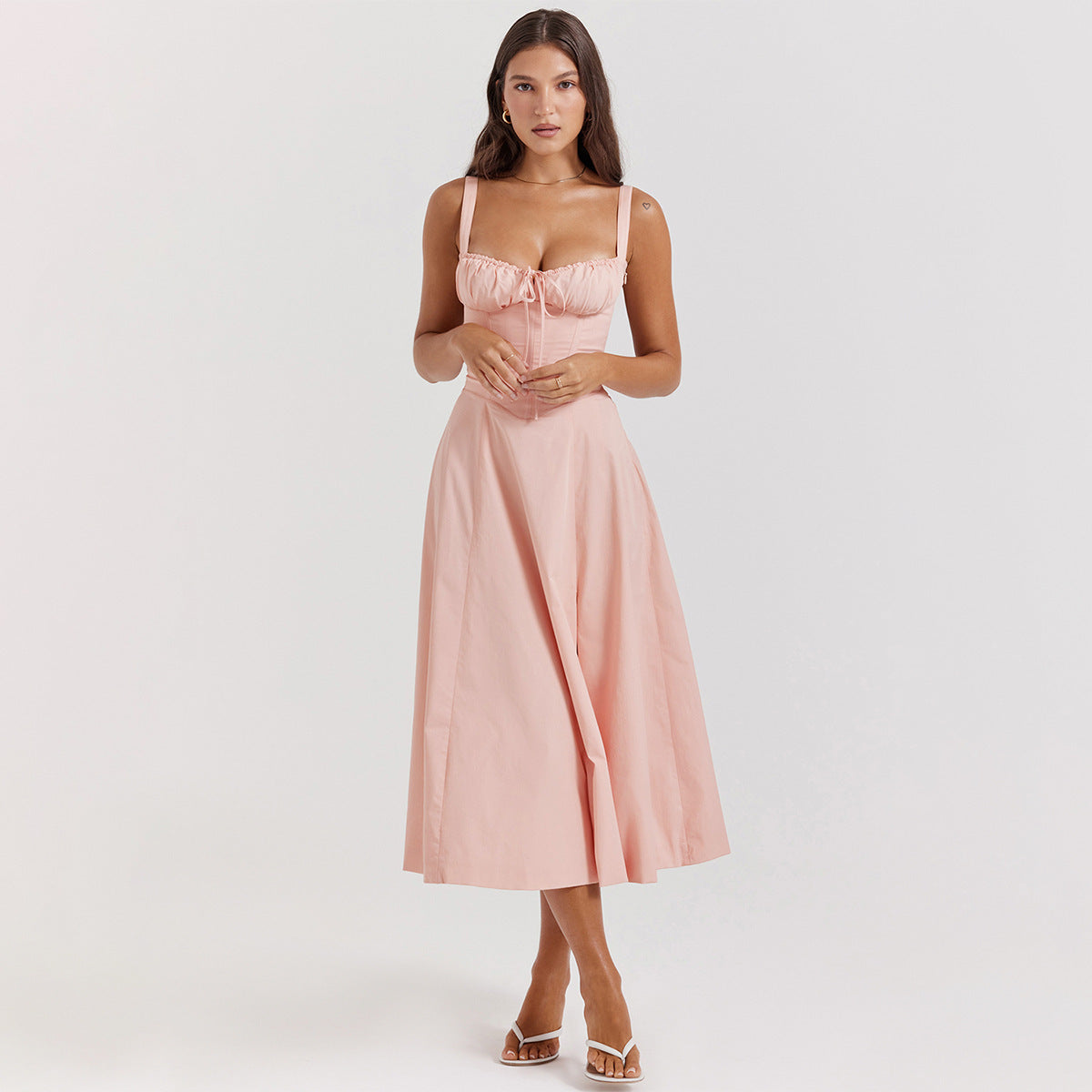 Zalina | Luchtige Nauwsluitende Zomerjurk Dames 9