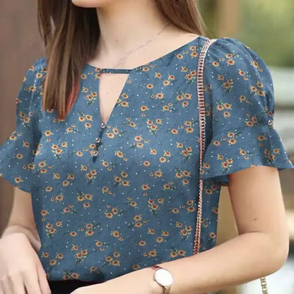 Bohemian Bloemenprint Zomer Blouse voor Dames
