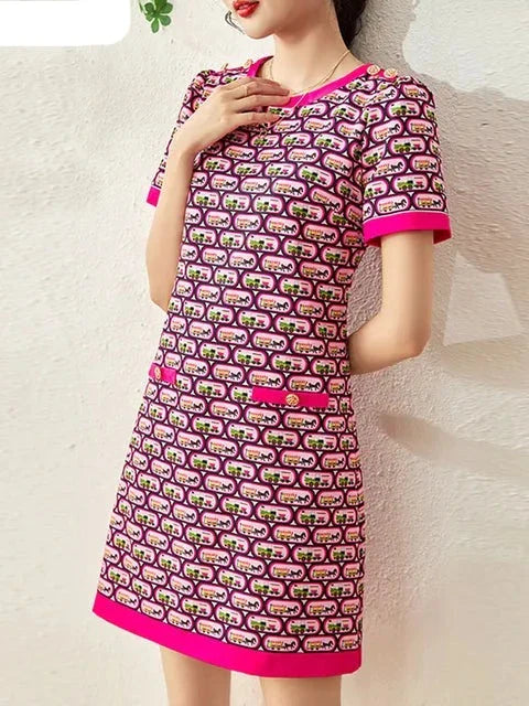 Zomer Casual Print Jurk voor Vrouwen