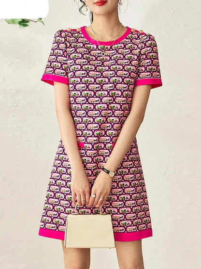 Zomer Casual Print Jurk voor Vrouwen