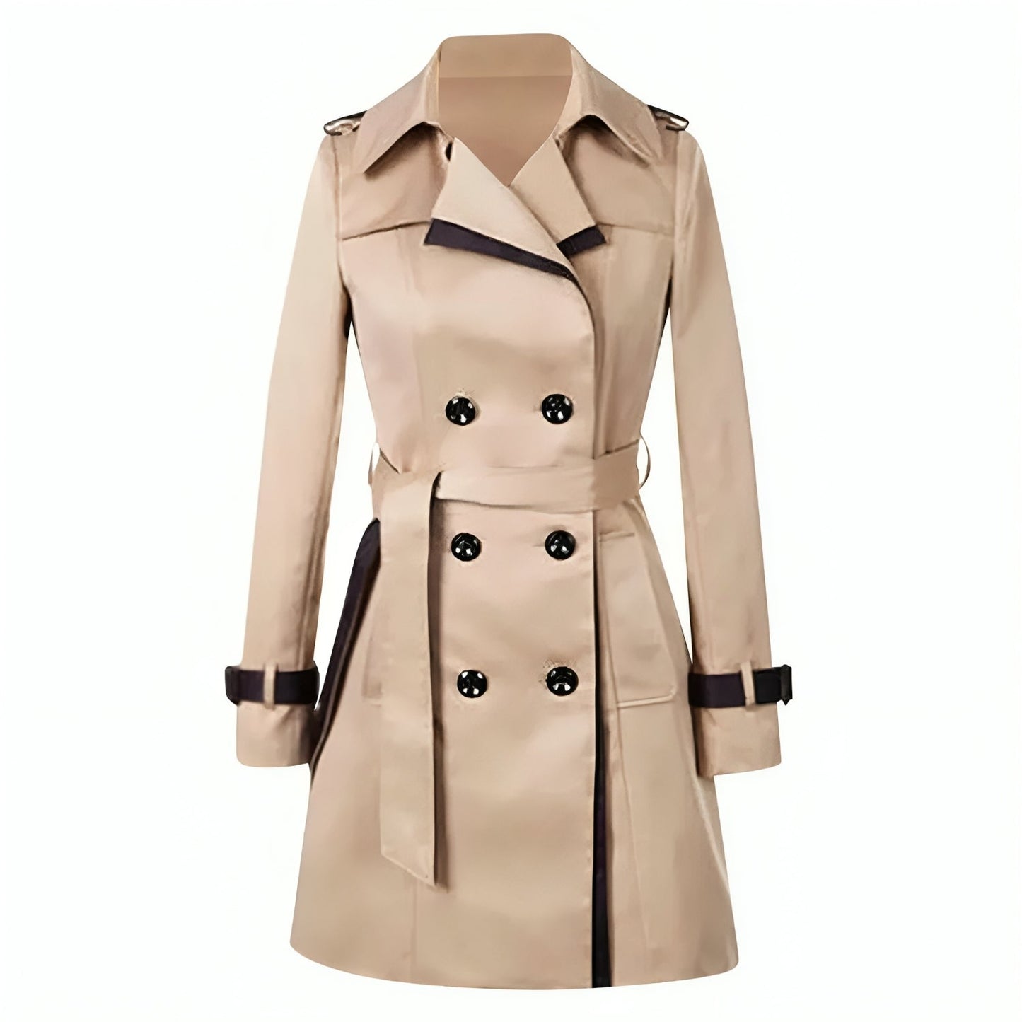 Lange Trenchcoat Dames Classic Waterdicht