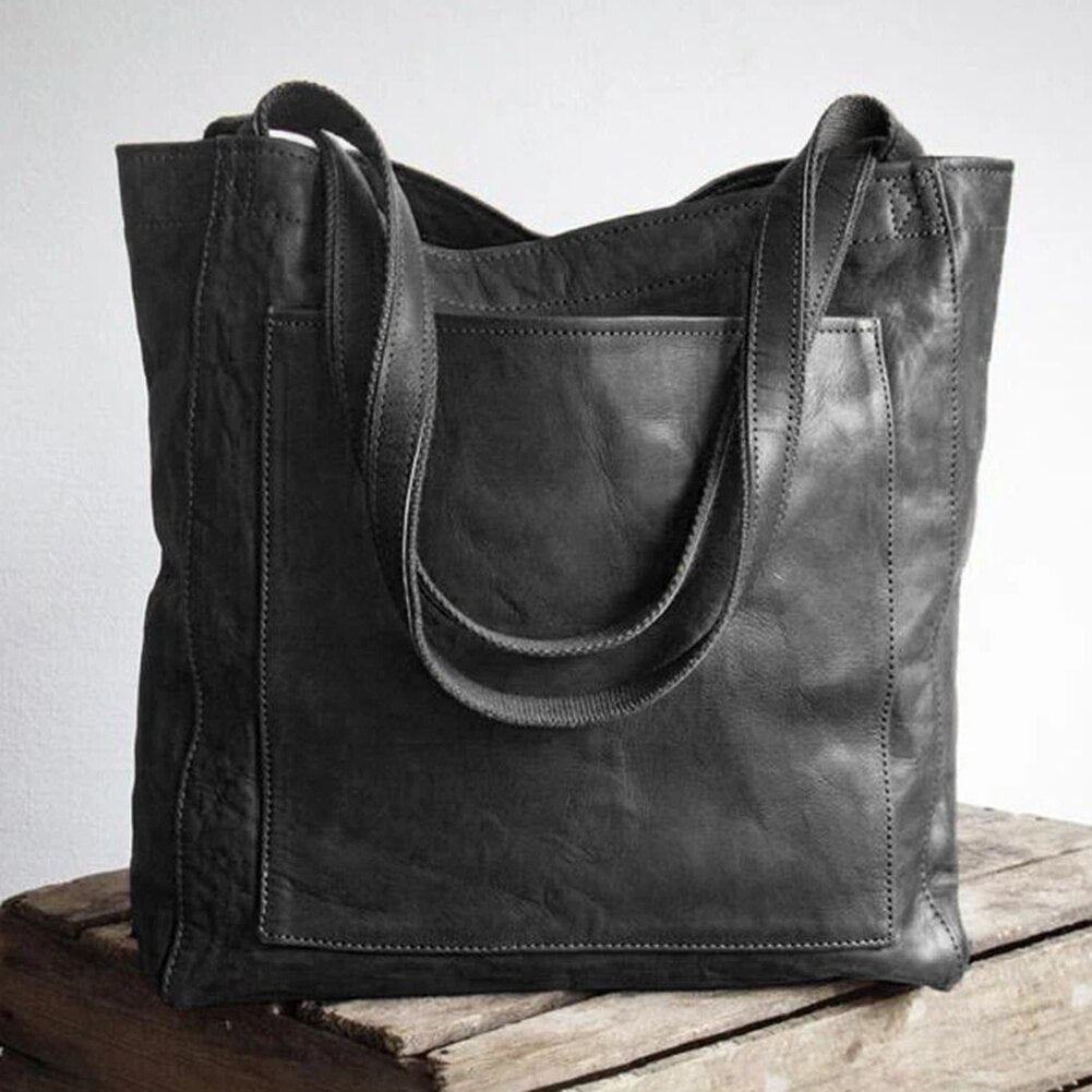 Zara Dames Schoudertas | Zwart Leren, Tijdloos Ontwerp 2