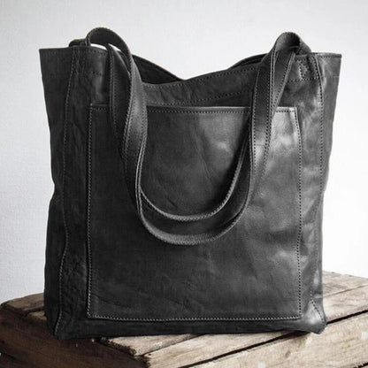 Zara Dames Schoudertas | Zwart Leren, Tijdloos Ontwerp 2