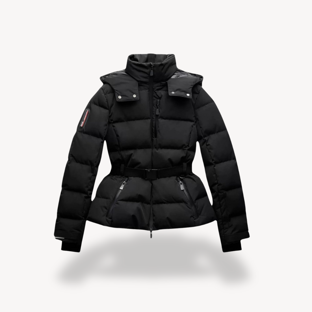 Damesjas Puffer Verstelbare Taille Warme Winterjas - Mode Vibes