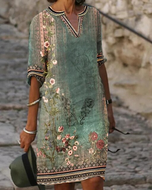 Zara | Mini abito con stampa floreale retrò