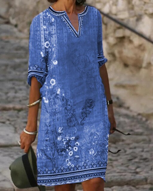 Zara | Mini abito con stampa floreale retrò