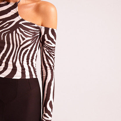 Zebra Top voor Vrouw met Leuke Print