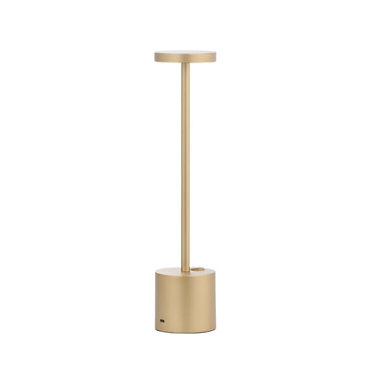 Zenlumo Bologna LED Tafellamp met elegant gouden afwerking, ideaal voor sfeervolle verlichting in elke ruimte.