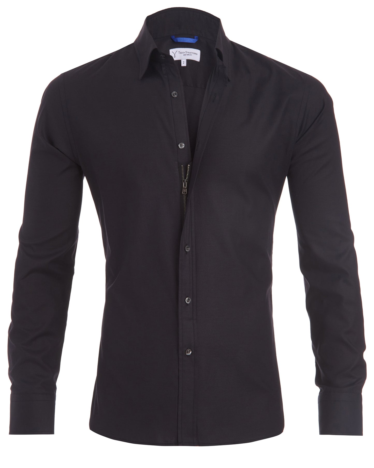 Arjan Camicia da Uomo - Slim Fit con Zip Nascosta, Elegante e Sportiva-5