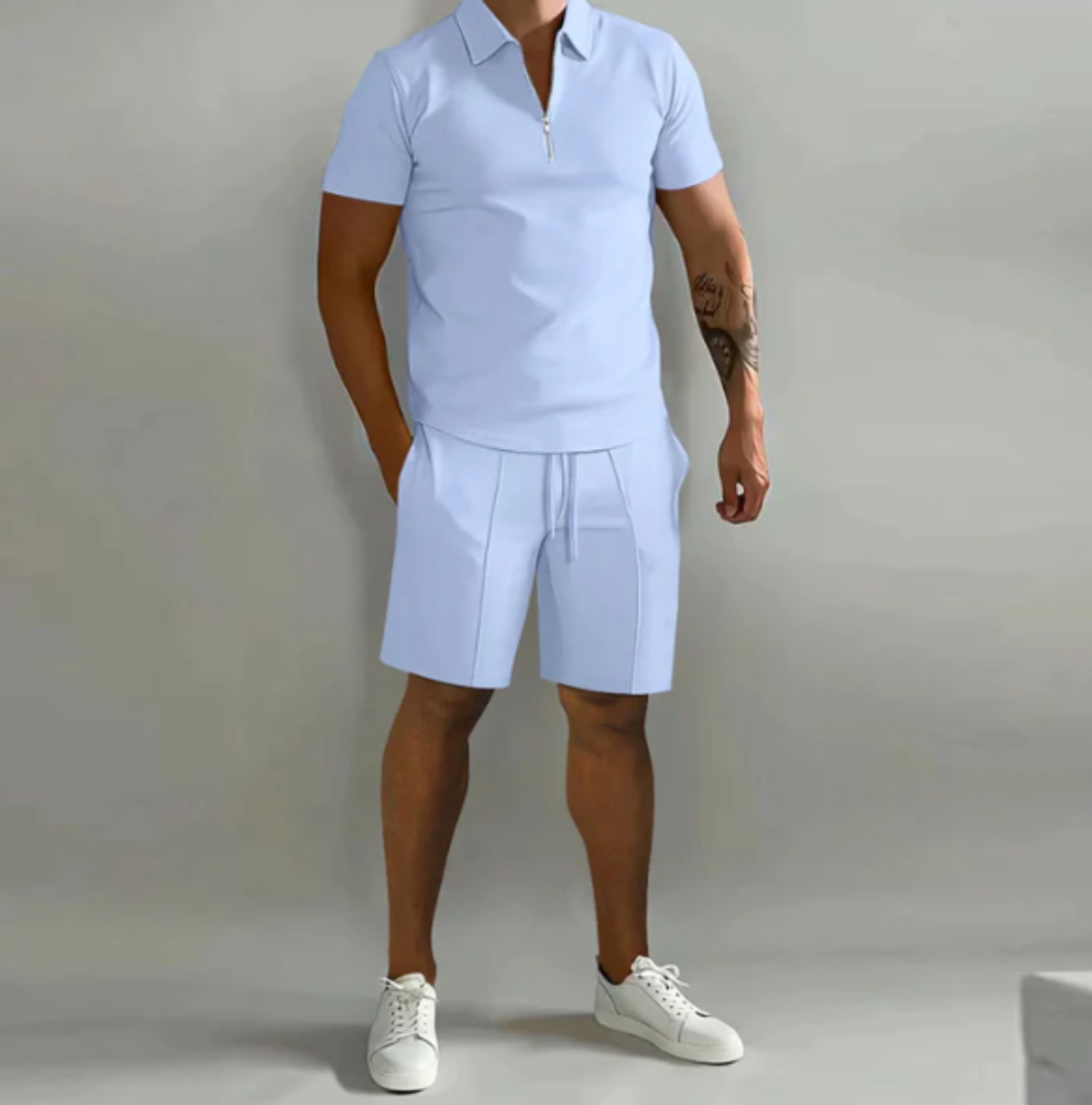 Heren Sportset Zomer Korte Broek en Shirt