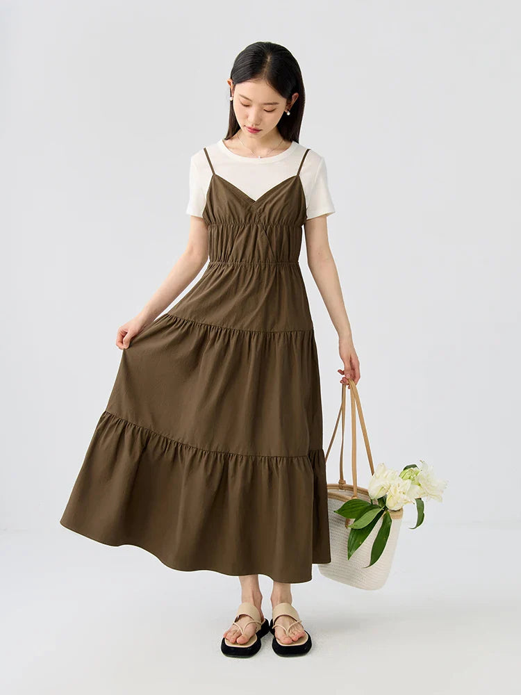 Belle Époque Fashion Anti-Rimpel Retro Zomerjurk