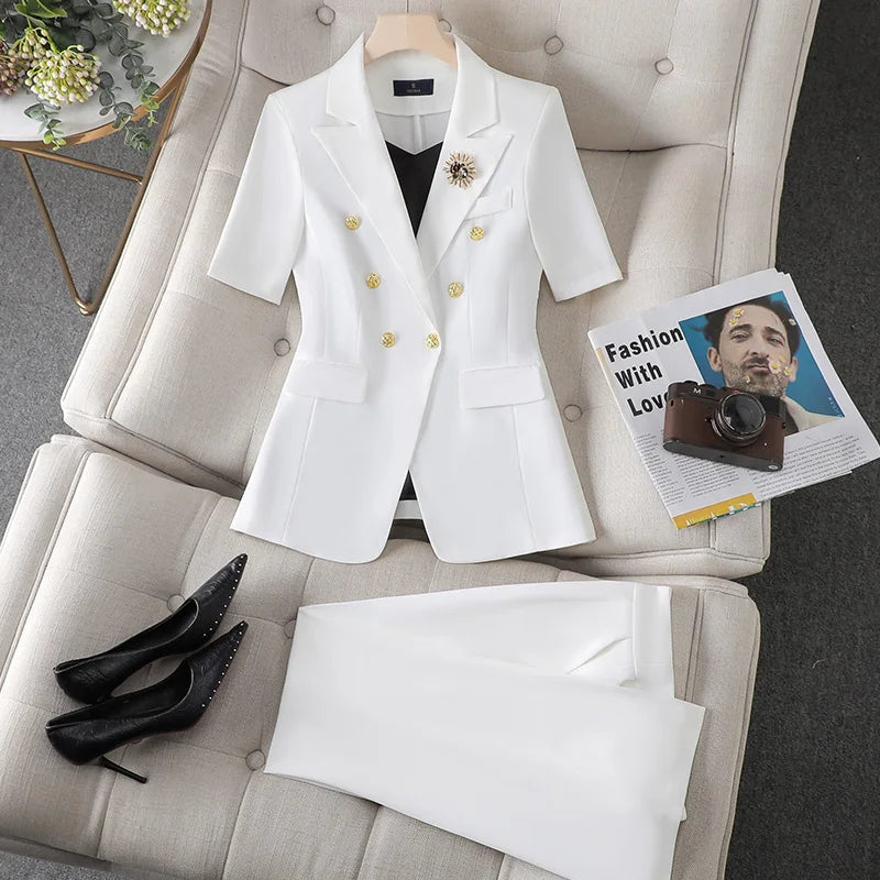 Veluxa Dames Blazer Pantalon Set